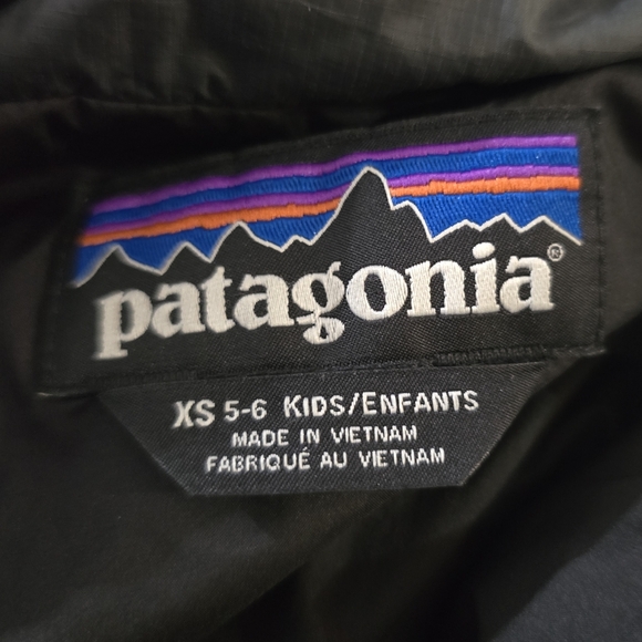 Patagonia Kids Nano Puffer Brick Quilt Jacket Black Dark Gray Size 5-6 XS - Picture 4 of 6